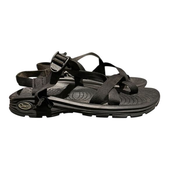 Chaco Z/Volv Adjustable Strap Classic Rubber Sole Black Sandal J105083 Men's 13 - Picture 2 of 10